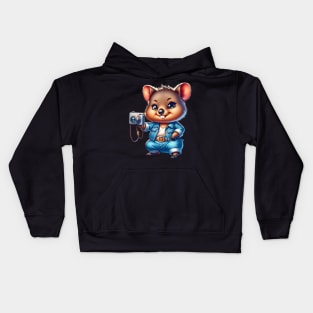 Snappy Quokka Photographer – Capture Moments in Style Tee Kids Hoodie